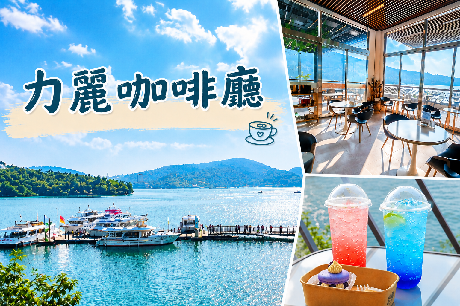 日月潭力麗咖啡廳|伊達邵湖景第一排咖啡廳,坐擁日月潭美景喝下午茶 @史努比遊樂園 @史努比遊樂園